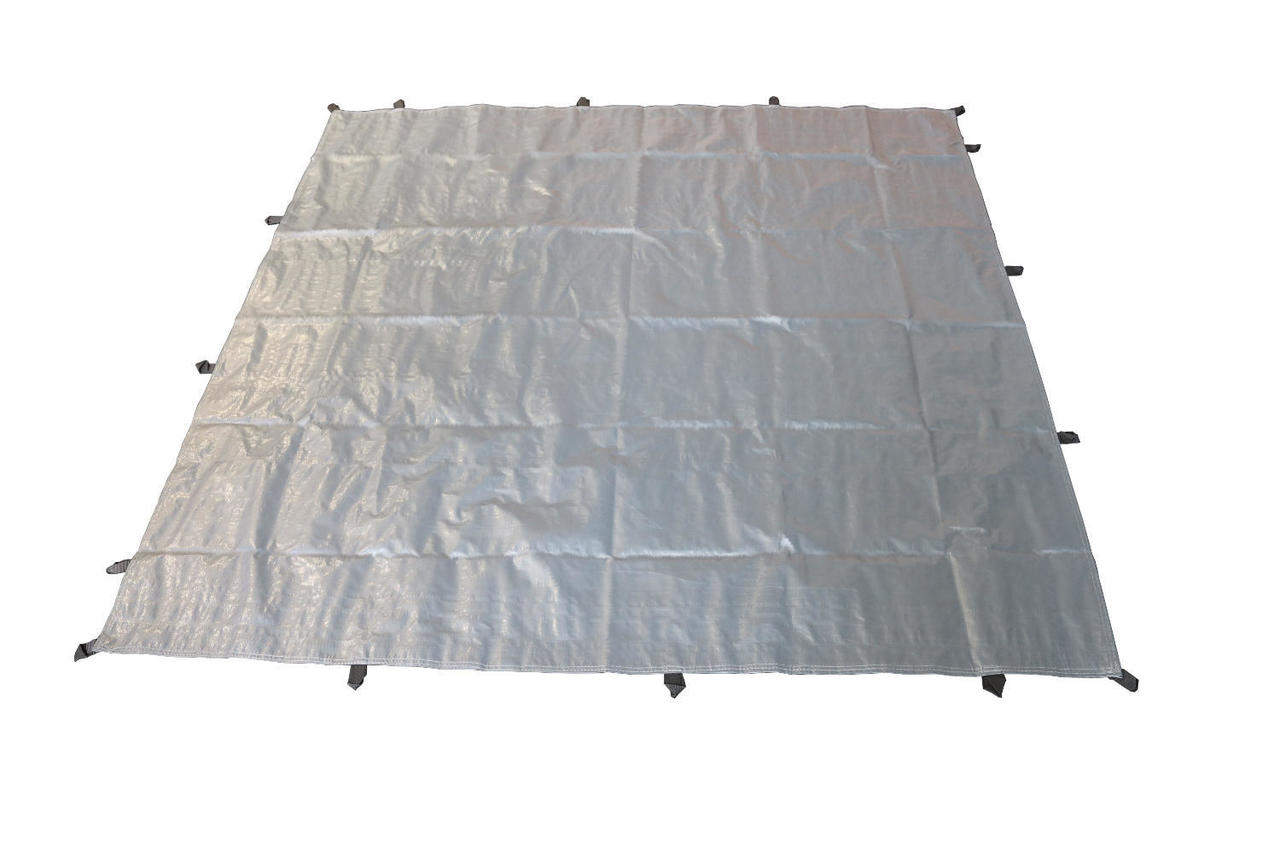 Sandkastenabdeckung 170 x 170 cm, Bändchengewebe grau