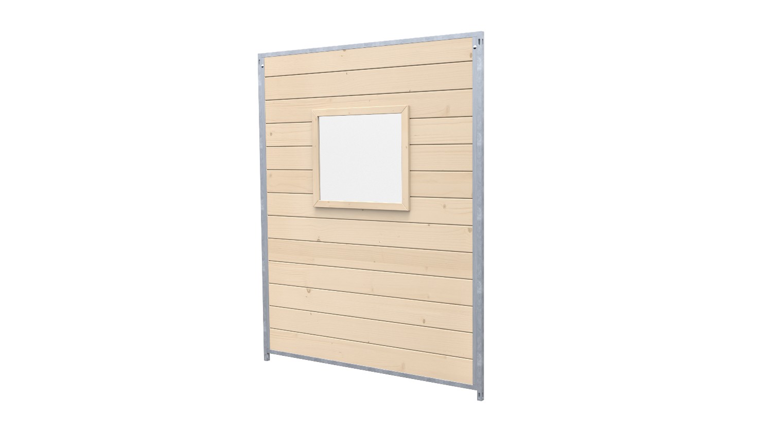 Hundezwinger Holzelement Sonderserie mit Fenster 1,84 x 1,5 m | naturbelassen Hundezwinger Holzelement Sonderserie mit Fenster 1,84 x 1,5 m | naturbelassen