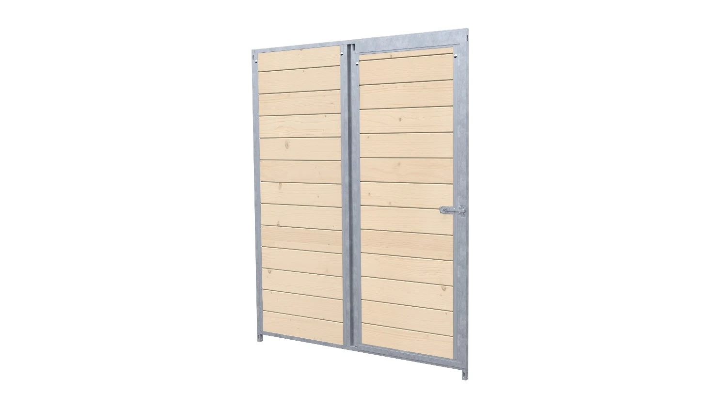 Hundezwinger Holzelement Sonderserie 1,84 x 1,5 m mit Tür | naturbelassen