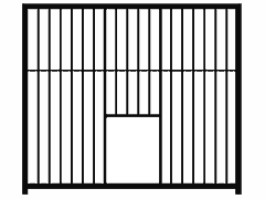 Rohrstabelement mit Schlupf und Schieber, Zeichnung Home-Rohrstabelement 1,8x2 m mit Schlupf+Schieber, 8cm