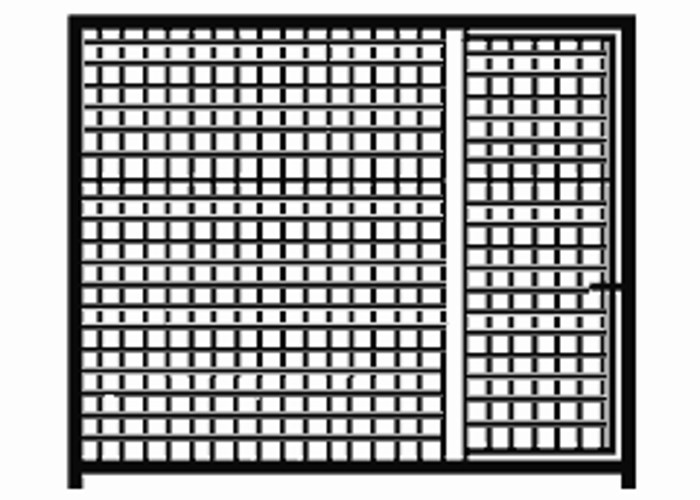 Hundezwinger Gitterelement Home mit Tür, 1,8 x 1,5 m