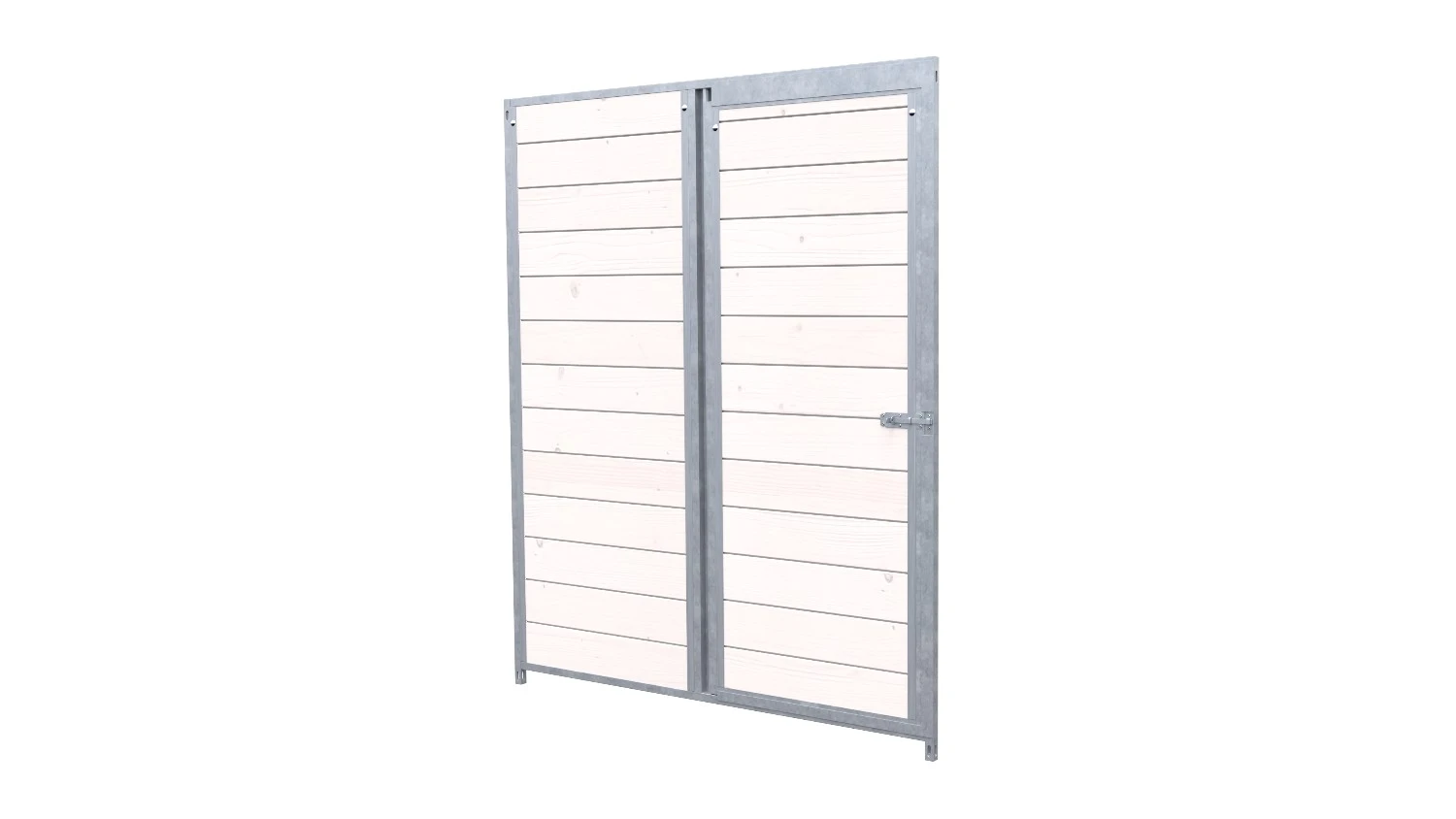 Hundezwinger Holzelement Sonderserie 1,84 x 1,5 m mit Tür | weiß lasiert