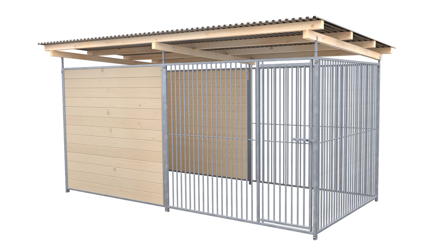 SAUERLAND Schutzzwinger hälftig geschlossen 2x4m naturbelassen