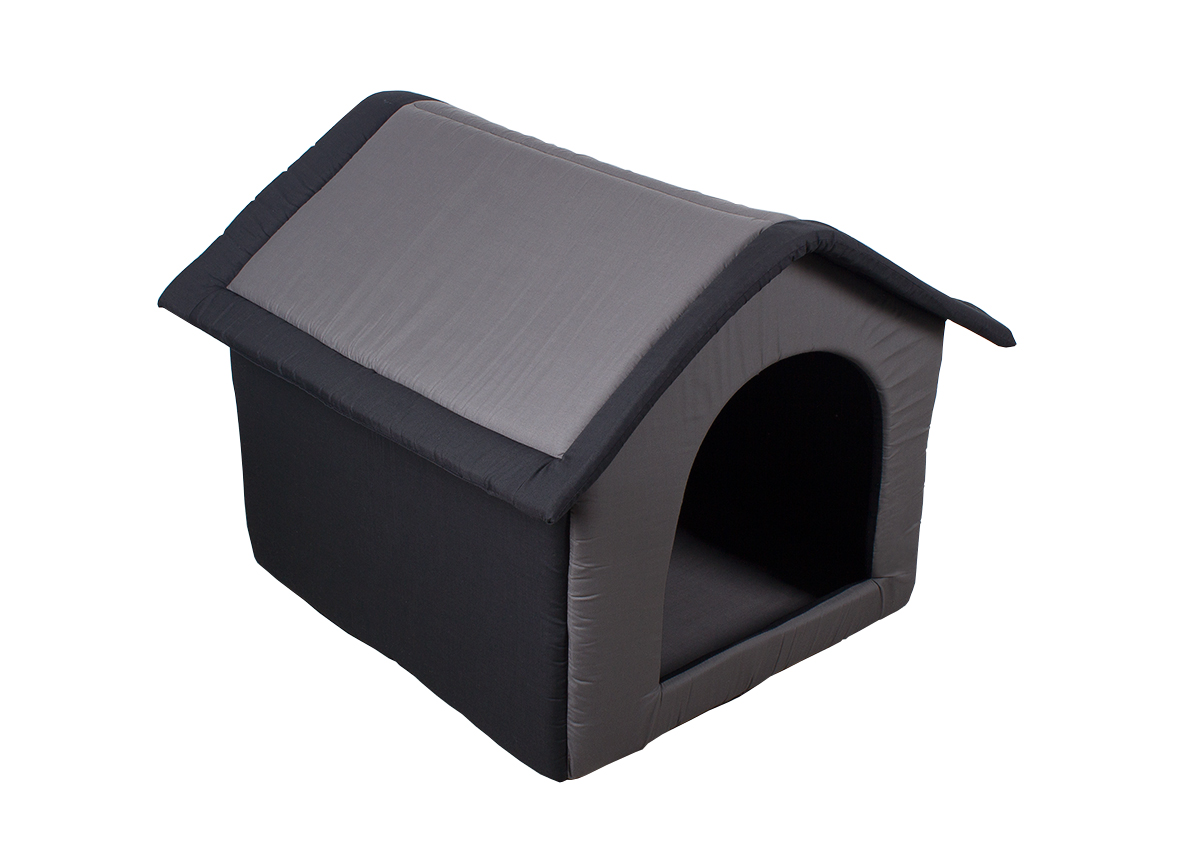 Stoff-Hundehütte / Hundehöhle, grau - L 64 x B 57 x H 60 cm Stoff-Hundehütte / Hundehöhle, grau - L 64 x B 57 x H 60 cm