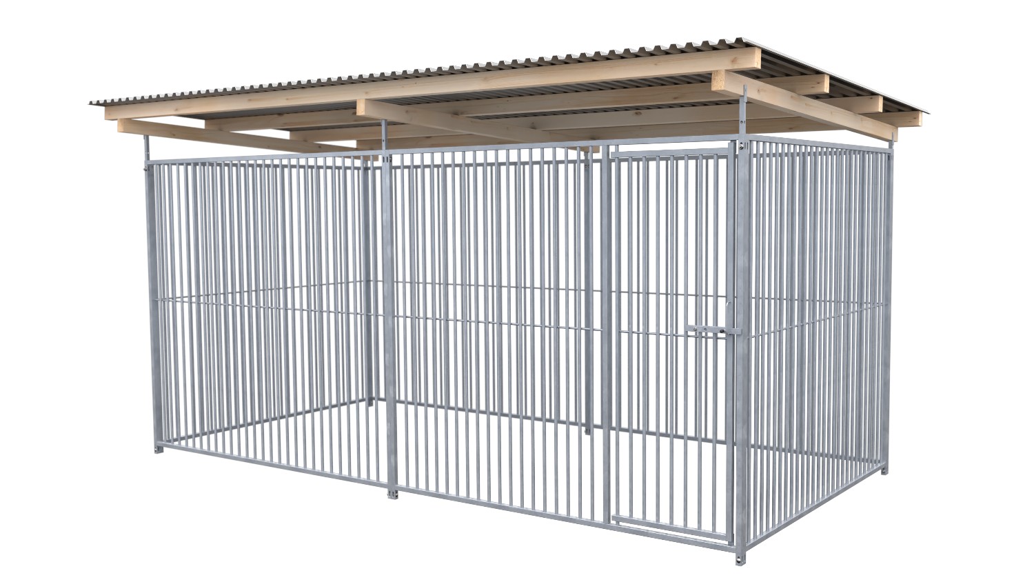 SAUERLAND Hundezwinger 2x4m rundum offen Stababstand 5 cm