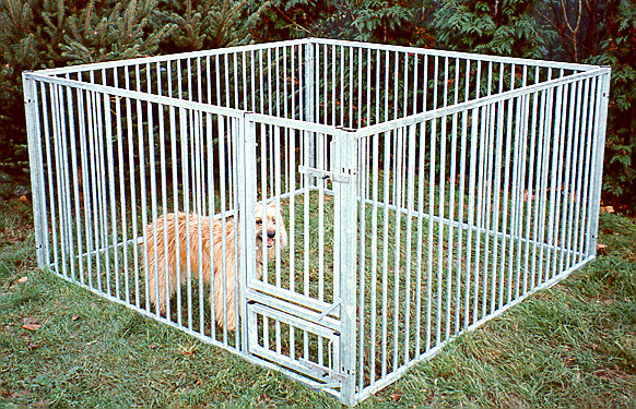 Rohrstab-Welpenauslauf Nicki - 1,5 x 1,5 m Rohrstab-Welpenauslauf Nicki - 1,5 x 1,5 m